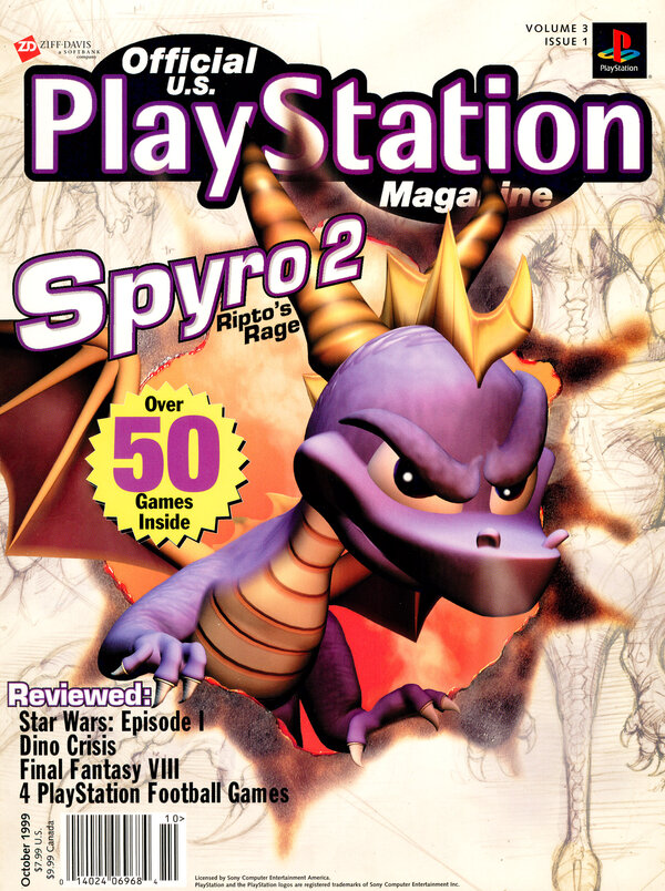 Official U.S. PlayStation Magazine Issue 025 (October 1999) cover